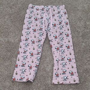 Peanuts Valentine's Pink Pajama Bottoms